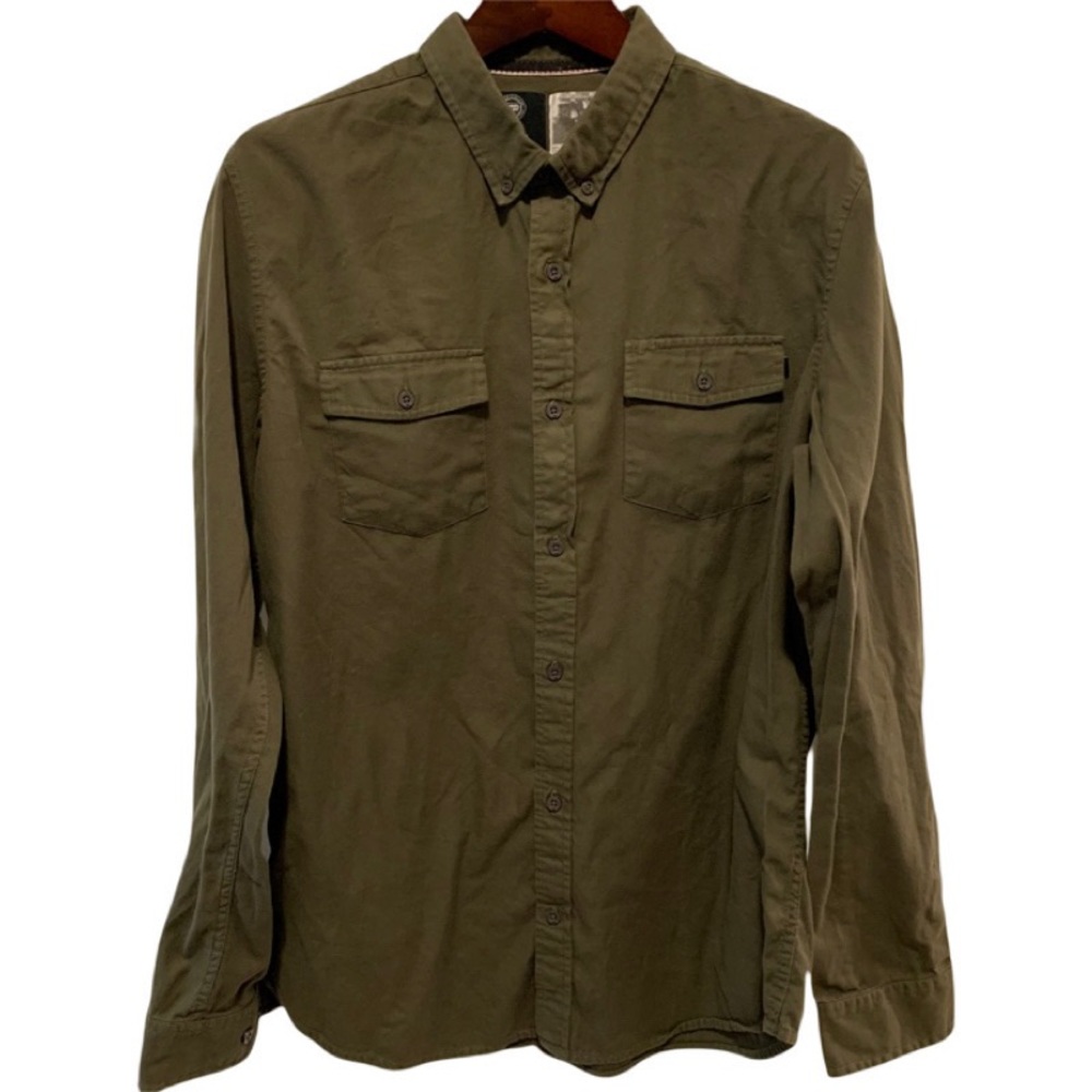 Analog “wheel wash” surplus shirt. Ultra-soft, size L.